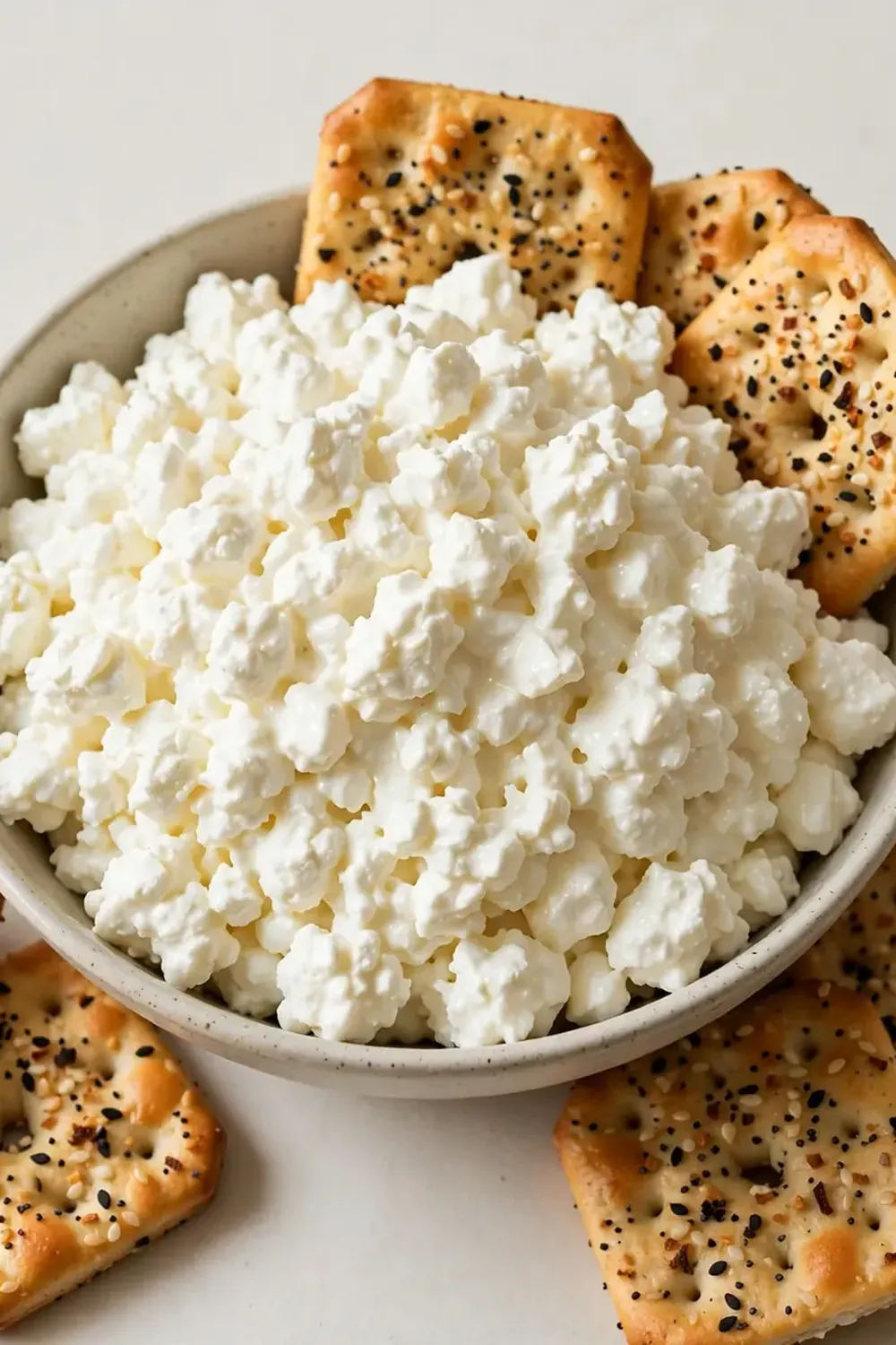 Cottage Cheese and Everything Bagel Crackers