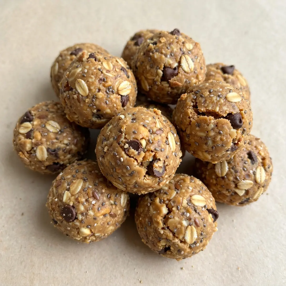 Erdnussbutter-Protein-Energiebällchen