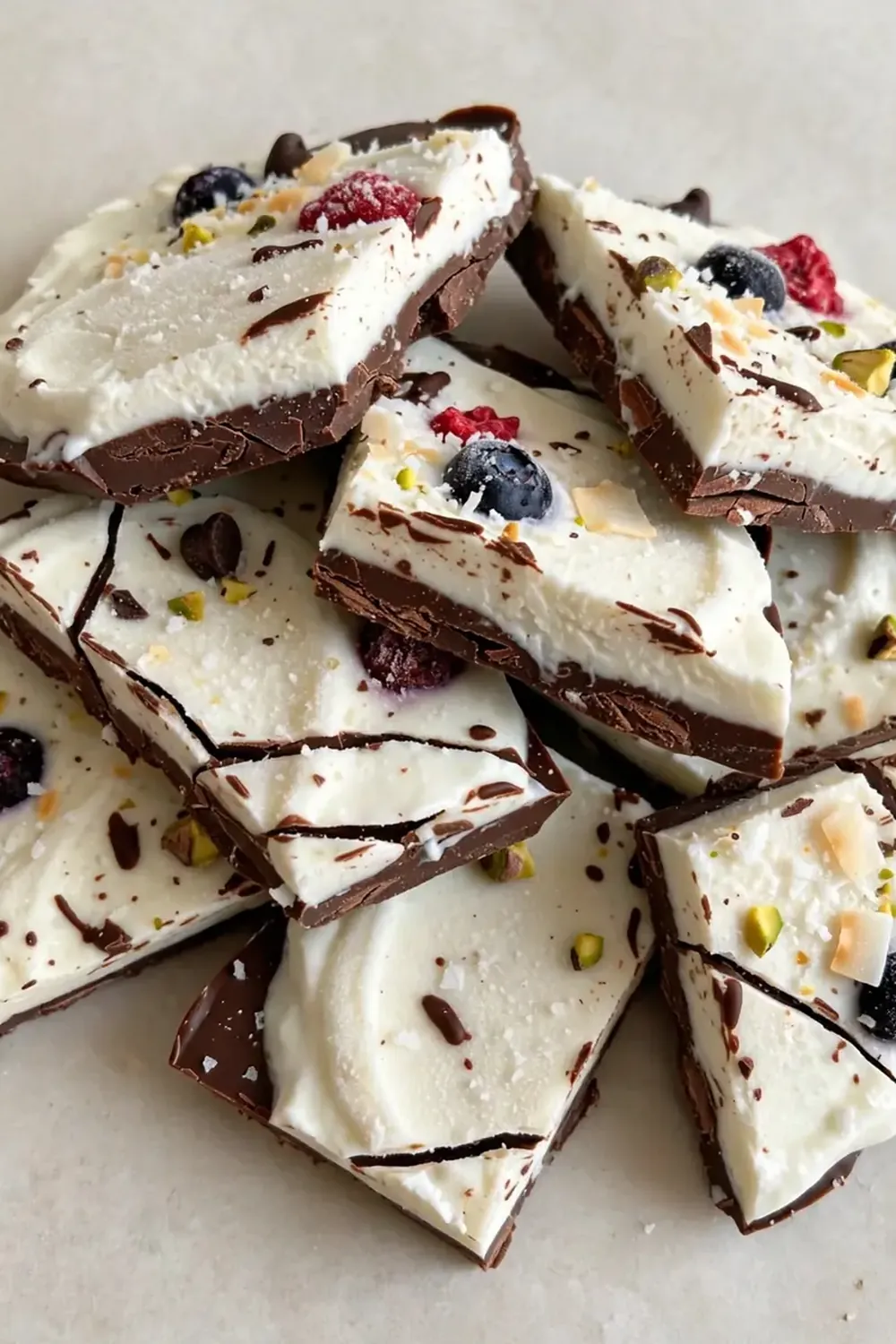 Greek Yogurt Chocolate Bark