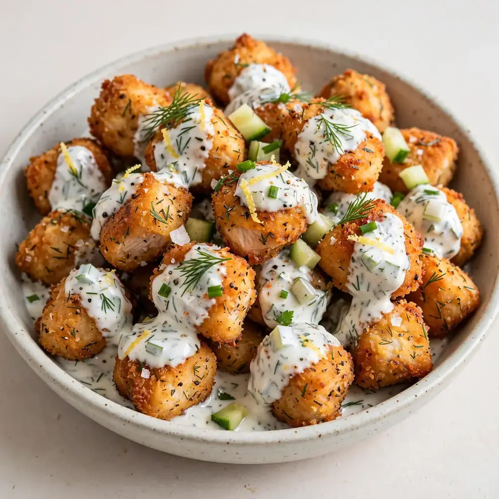 Hähnchenhäppchen mit Joghurt-Salsa
