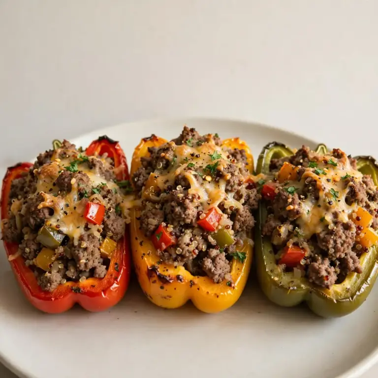 High-Protein Beef & Paprika gefüllte Paprika