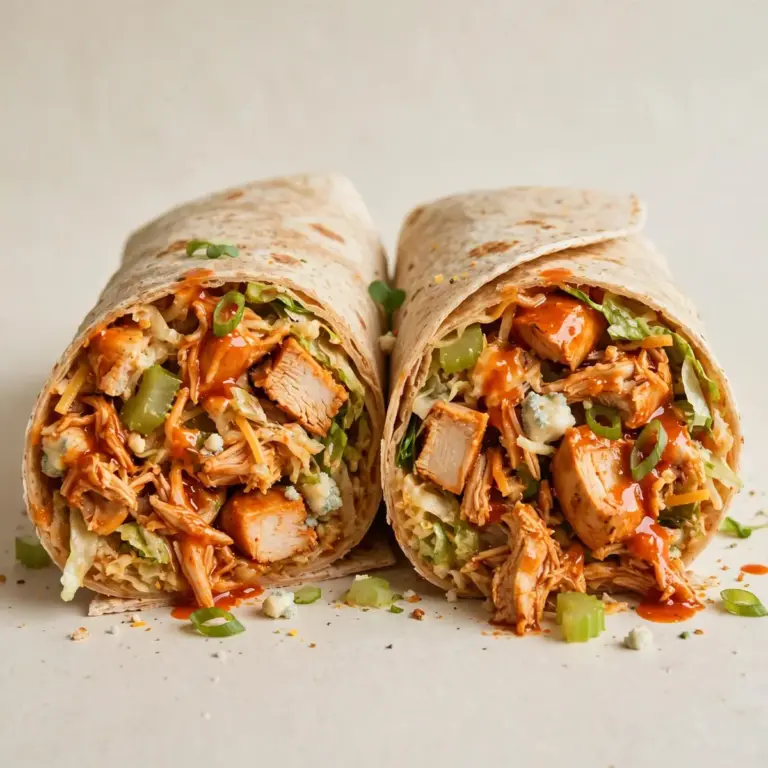 High-Protein Buffalo Chicken Wrap – würzig, sättigend & proteinreich