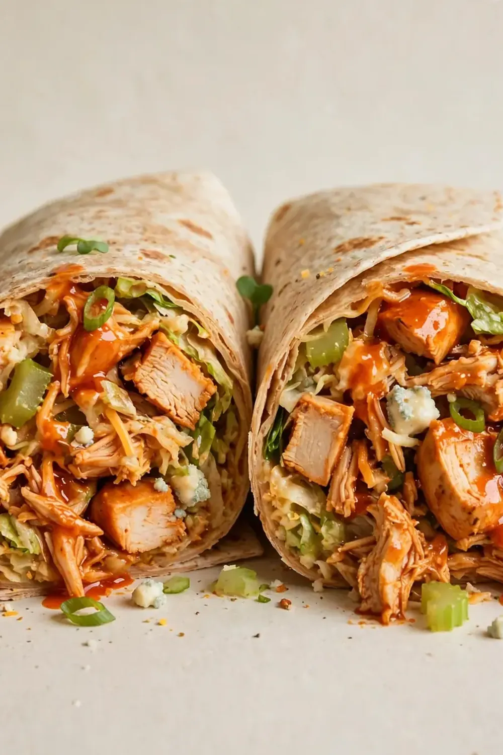 High-Protein Buffalo Chicken Wrap