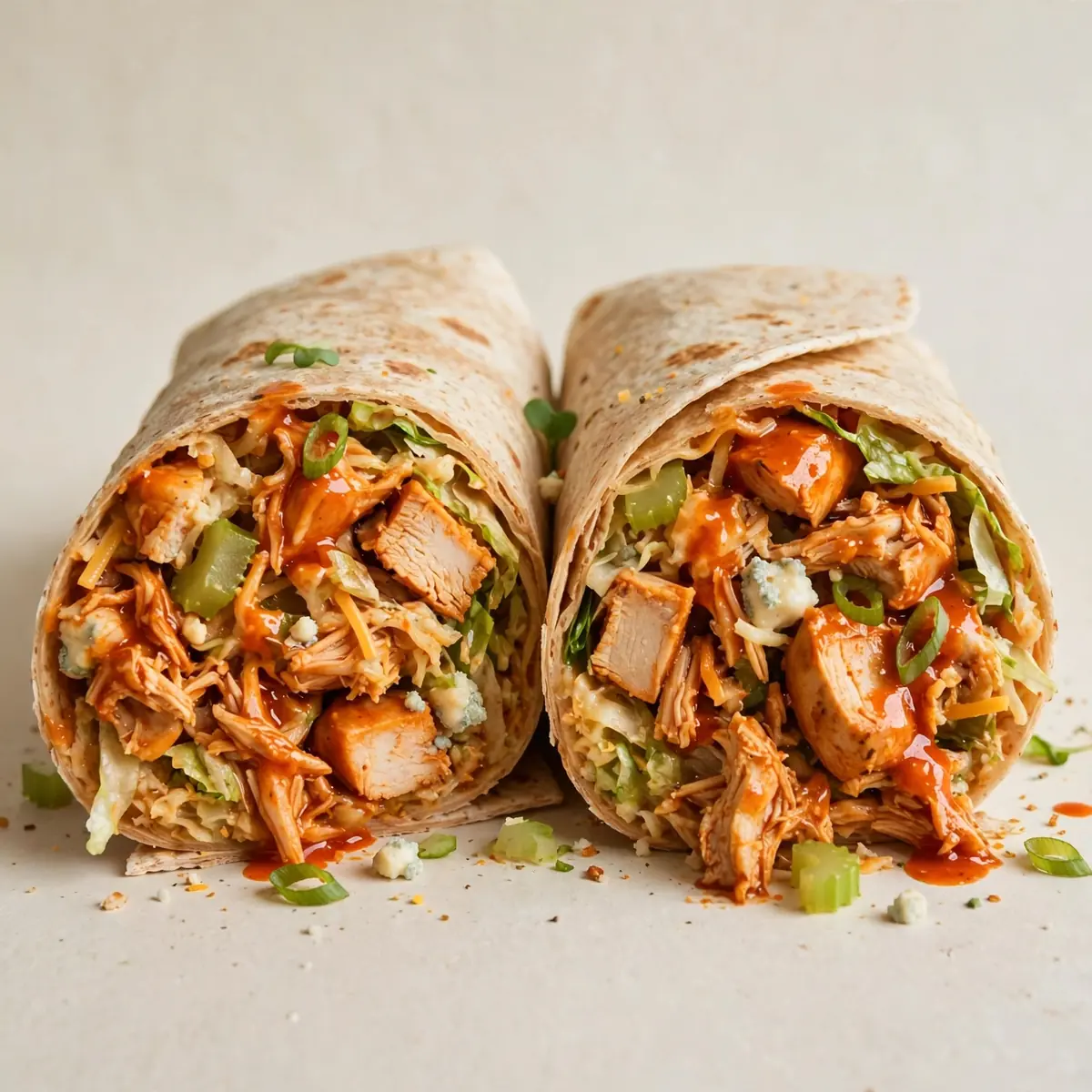 High-Protein Buffalo Chicken Wrap – würzig, sättigend & proteinreich