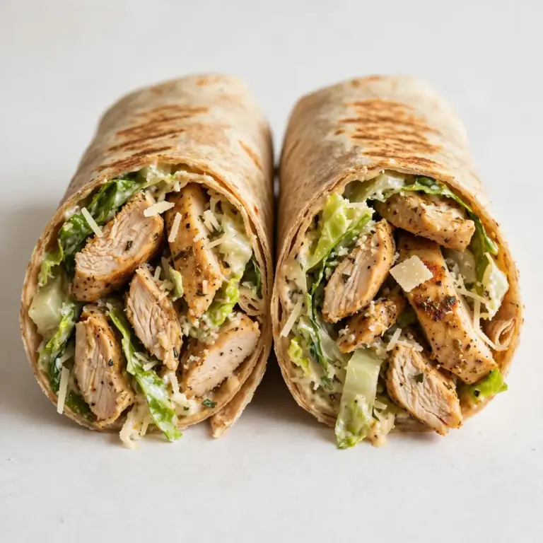 High-Protein Chicken Caesar Wrap