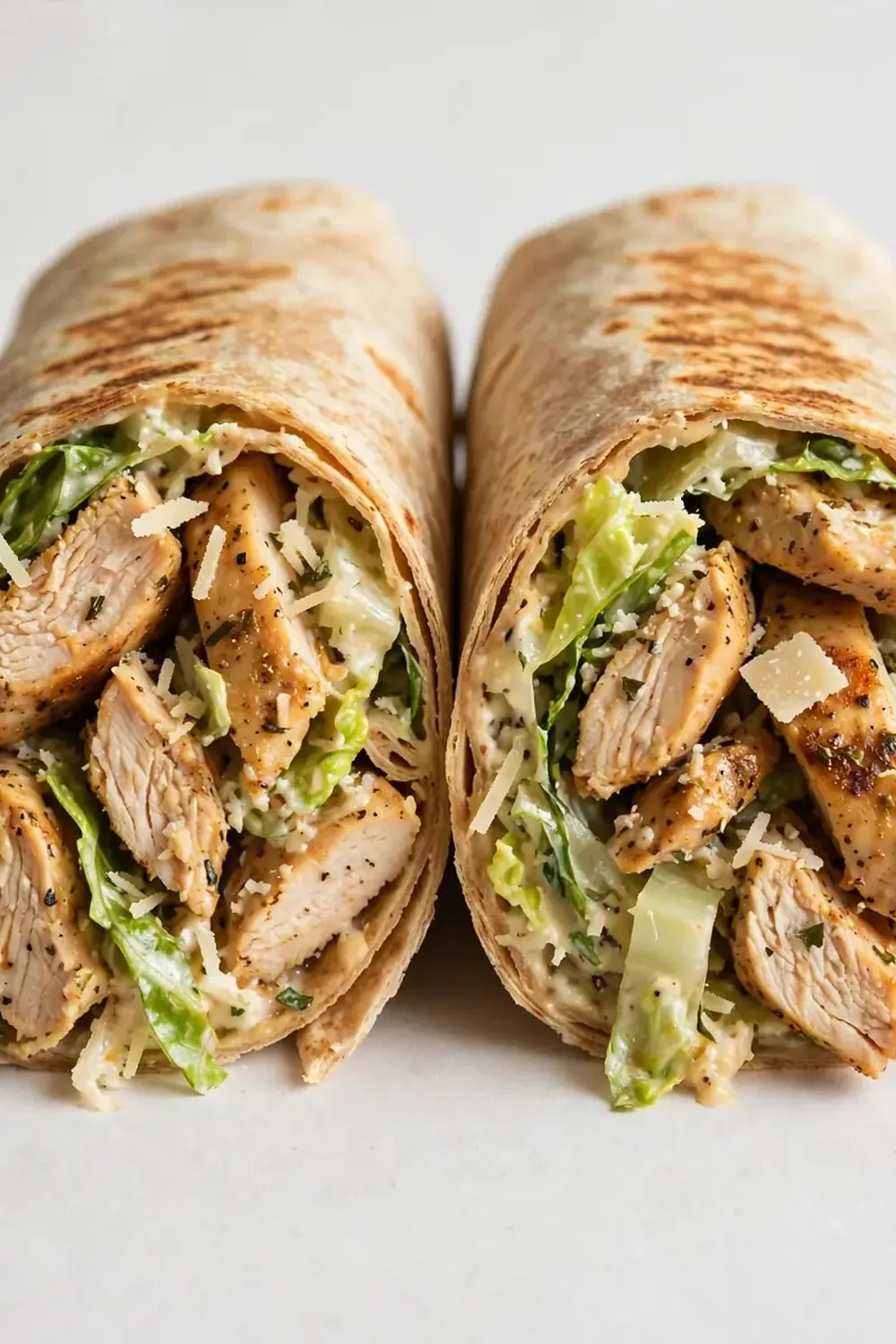 High-Protein Chicken Caesar Wrap