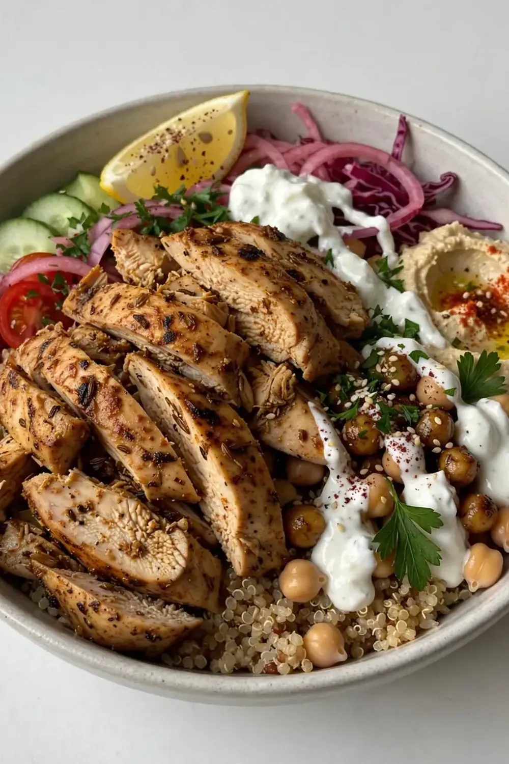 High-Protein Chicken Shawarma Bowl