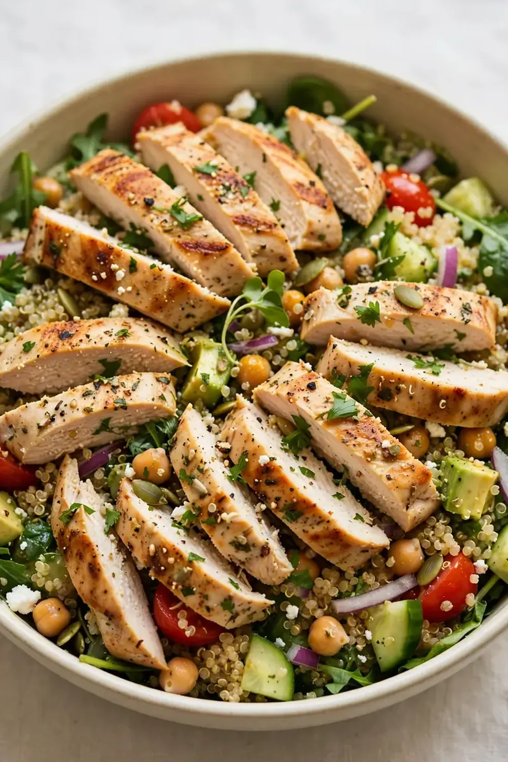 High-Protein Chicken and Quinoa Salad