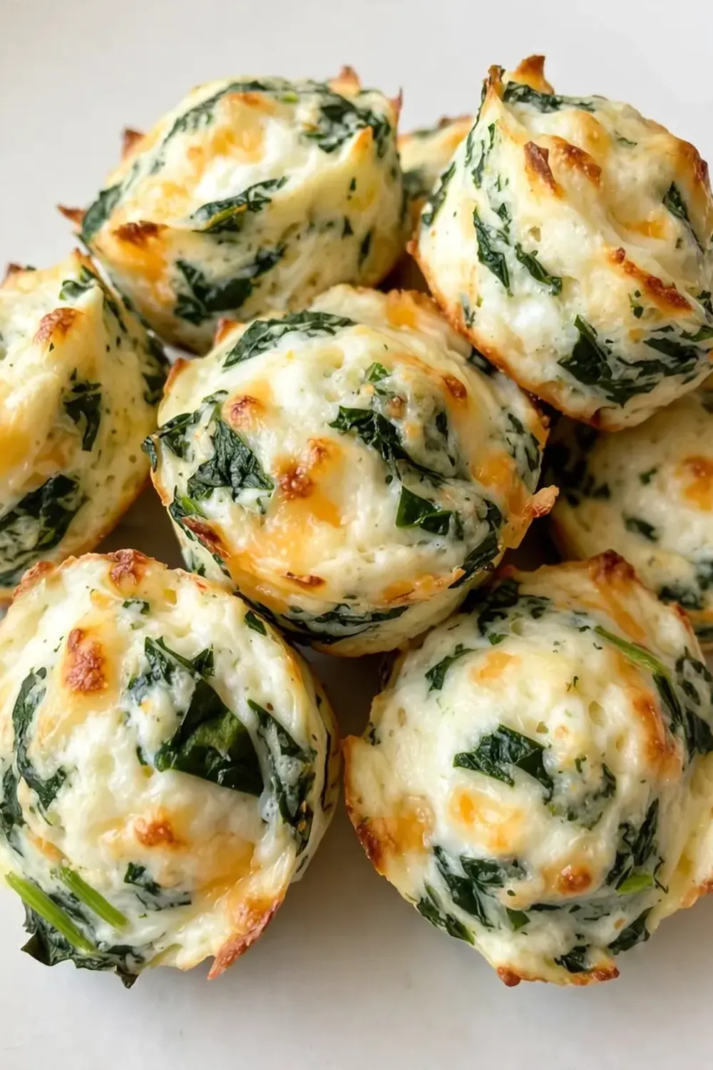 High-Protein Egg White Bites with Spinach and Cheese