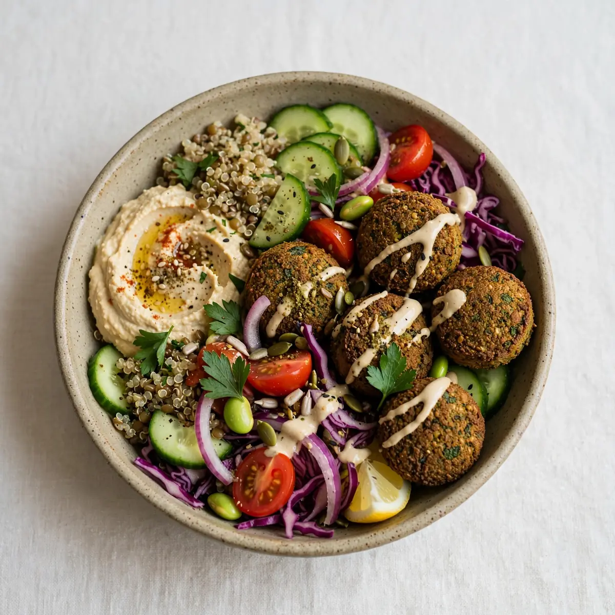 High-Protein Falafel Bowl – Ein proteinreicher Bowl-Genuss