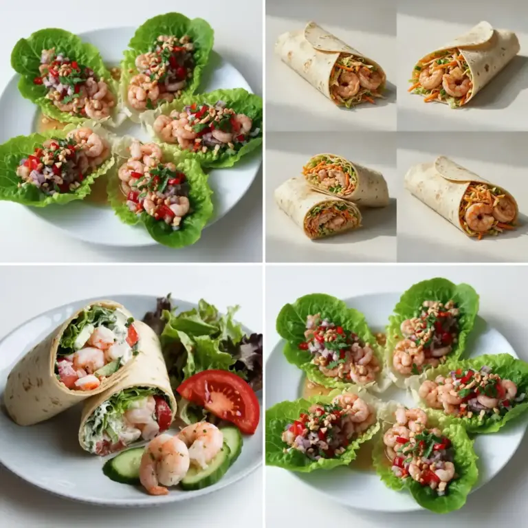High-Protein Garnelen-Salat-Wraps