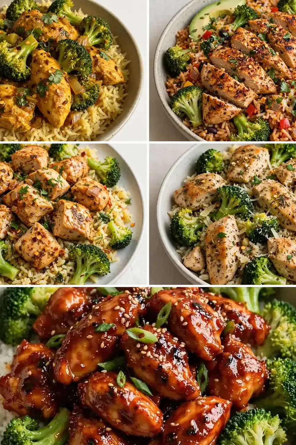 High-Protein Chicken, Rice, and Broccoli Meal Prep Bowls