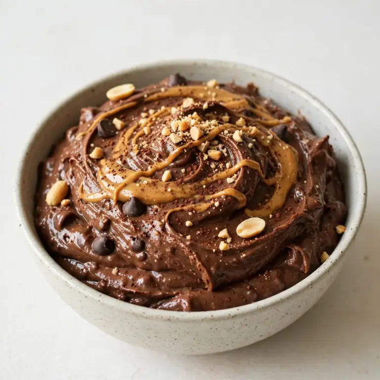 High-Protein Schoko-Erdnussbutter Pudding