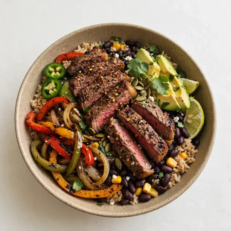 High-Protein Steak Fajita Bowl