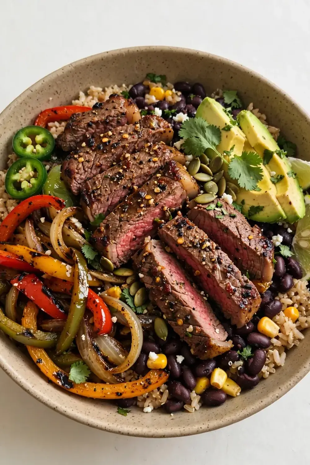 High-Protein Steak Fajita Bowl
