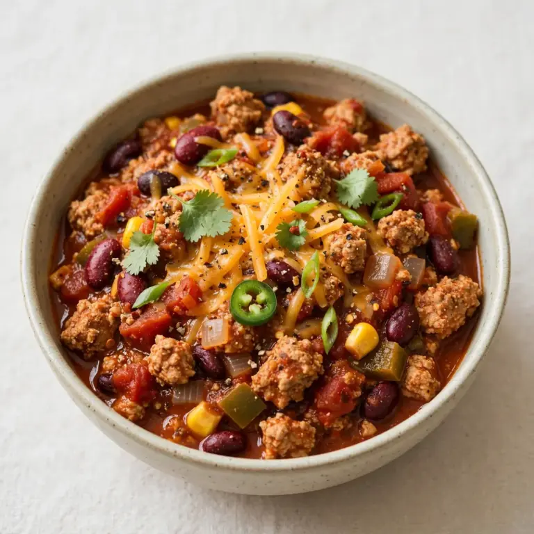 High-Protein Truthahn-Chili