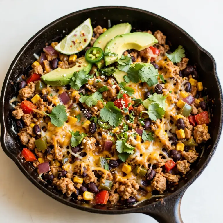High-Protein Turkey Taco Skillet – herzhaft und proteinreich
