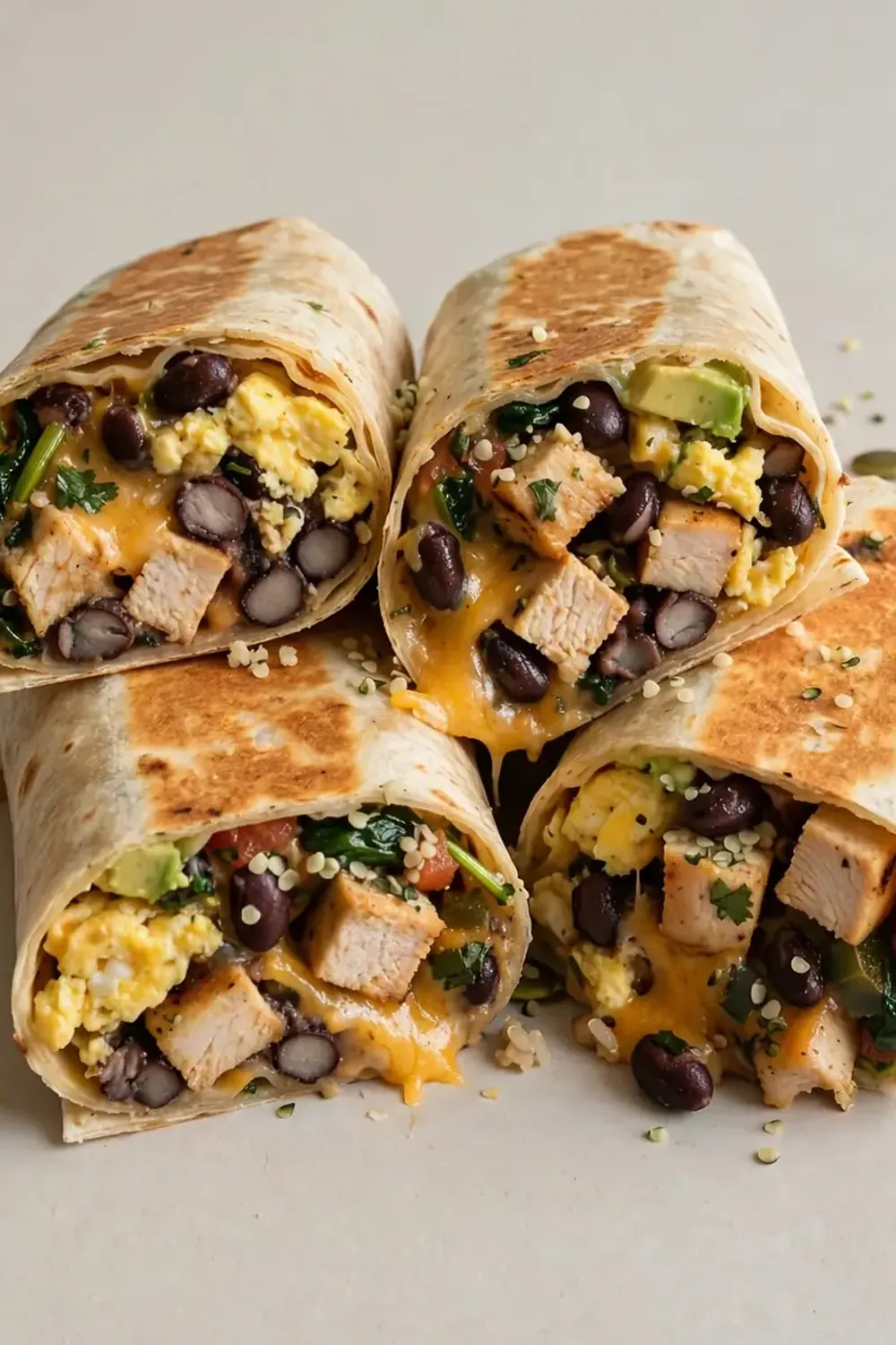 High-Protein Breakfast Burrito Meal Prep
