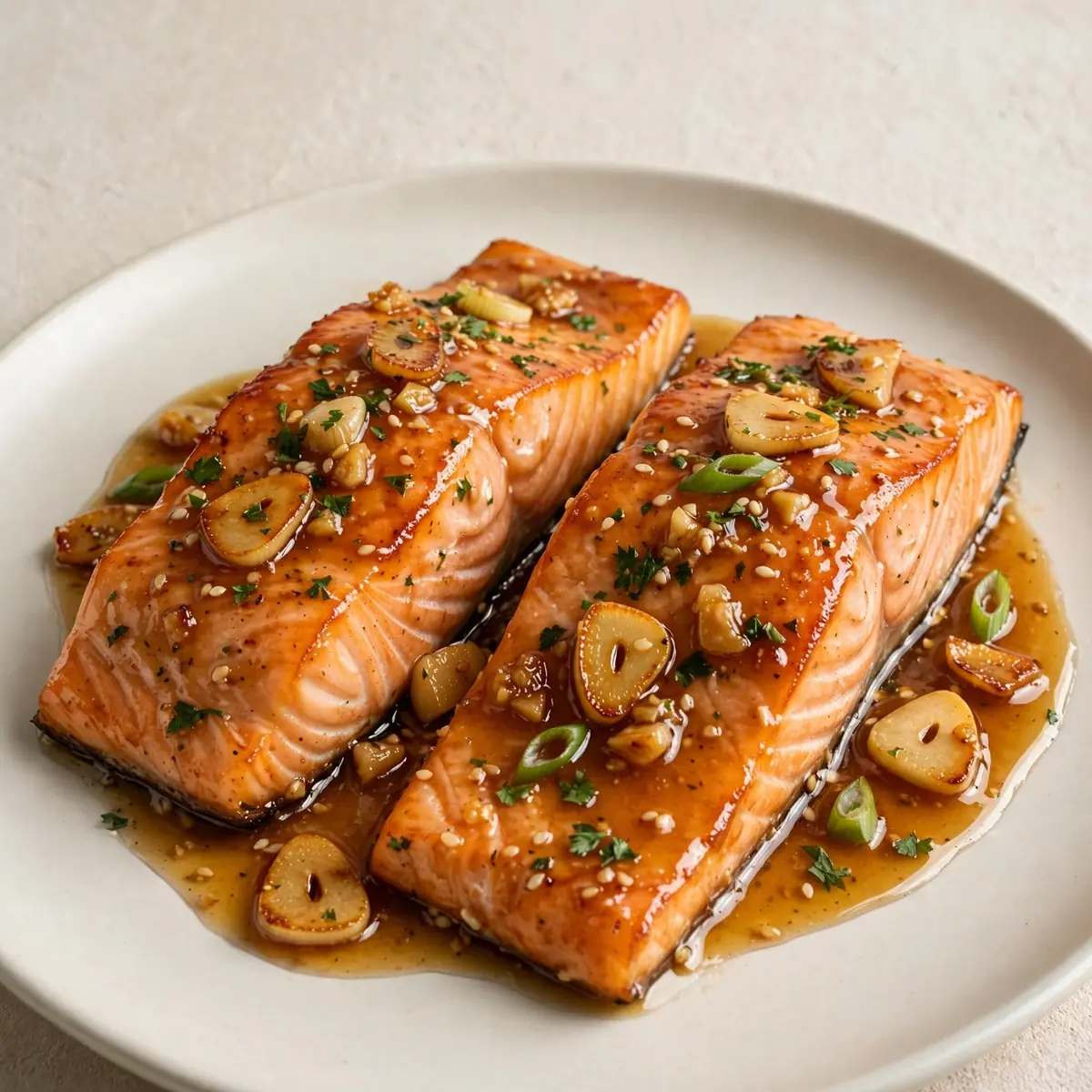 Honig-Knoblauch-Lachs mit Extra-Protein