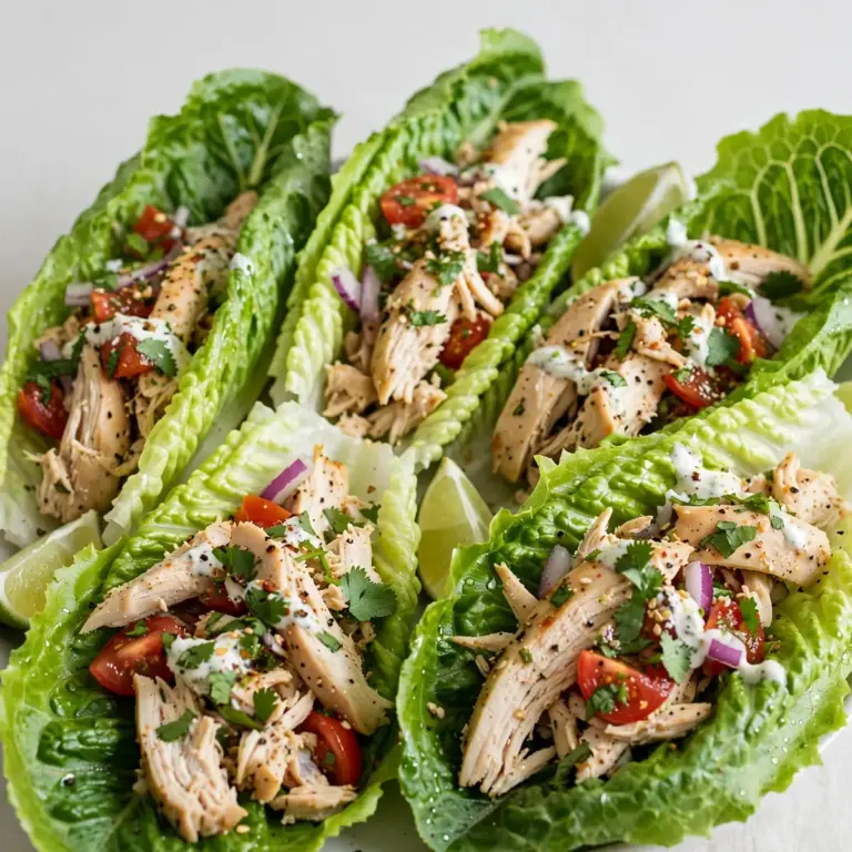 Kalorienarme High-Protein Hähnchen-Salat-Tacos
