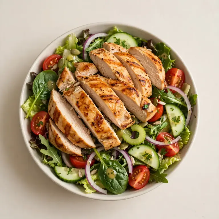Kalorienarmer High-Protein Grilled Chicken Salad