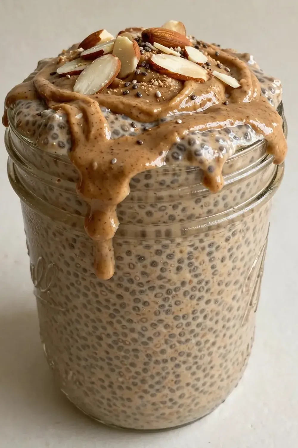 Almond Butter Protein Chia Pudding