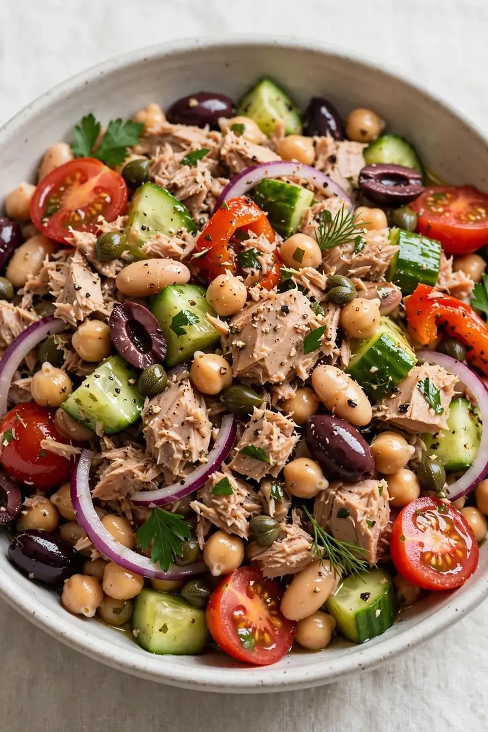 protein thunfisch salat mediterran
