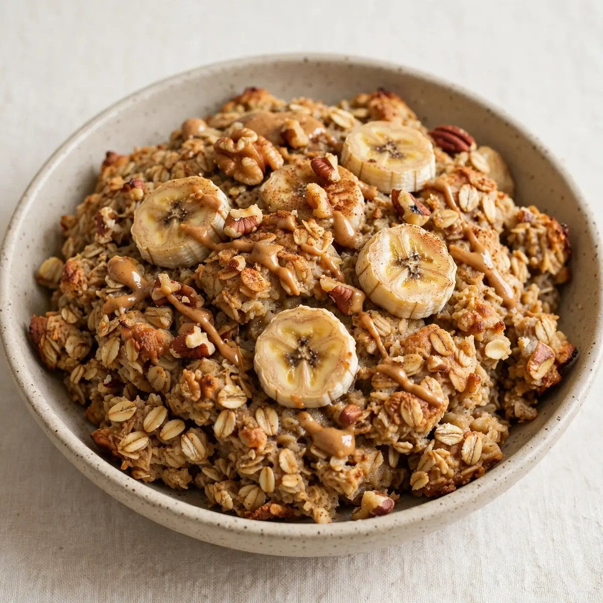 Protein Bananenbrot Hafer-Auflauf