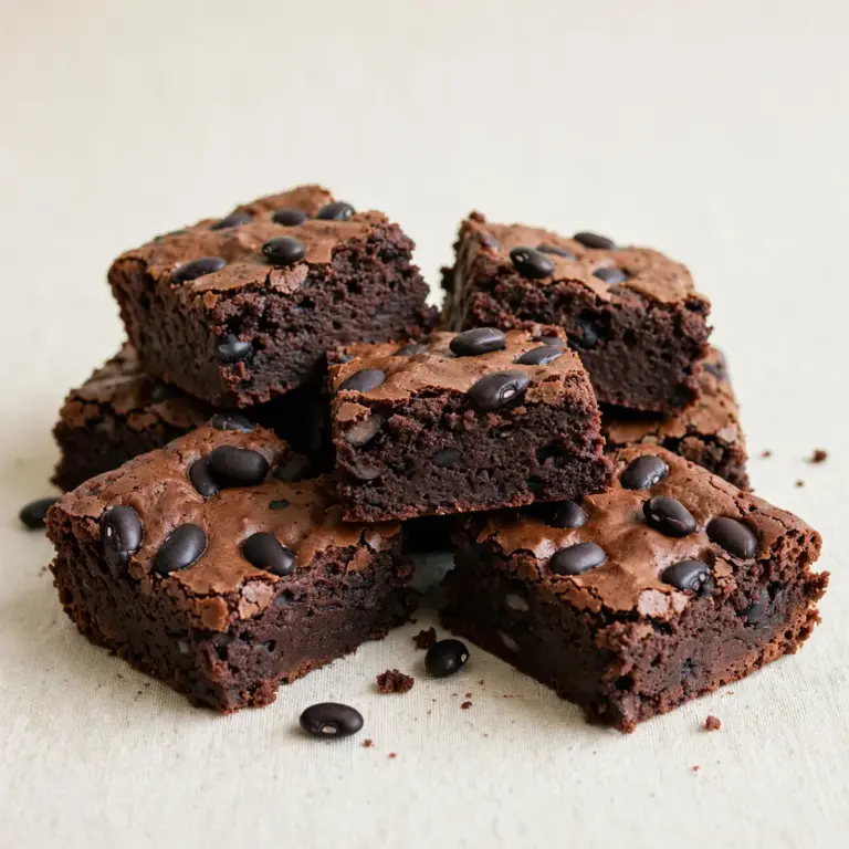 Protein-Brownies mit schwarzen Bohnen