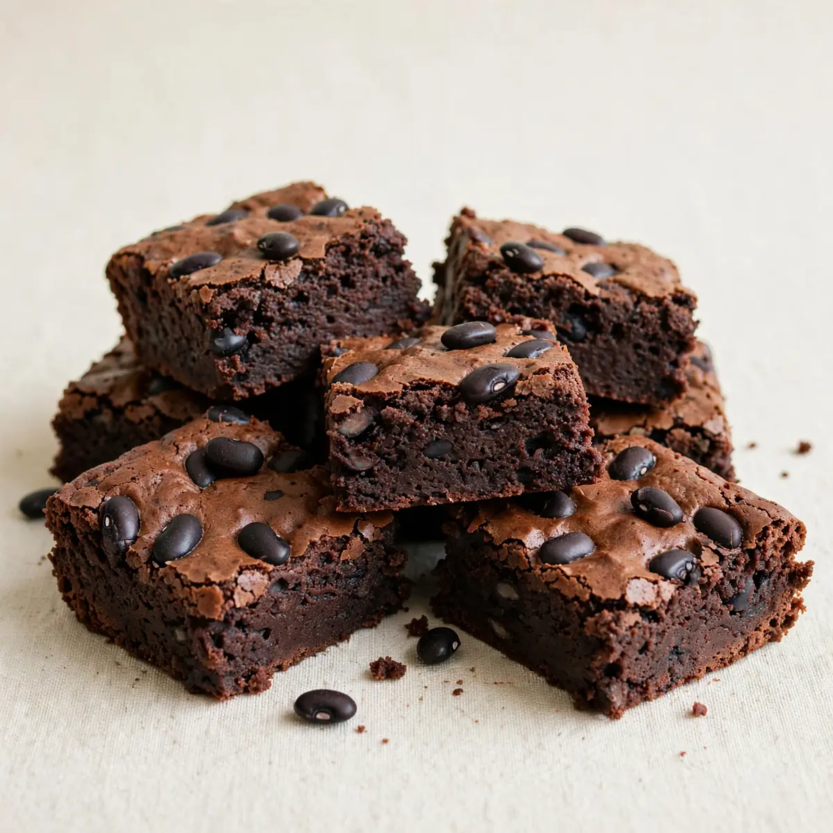 Protein-Brownies mit schwarzen Bohnen