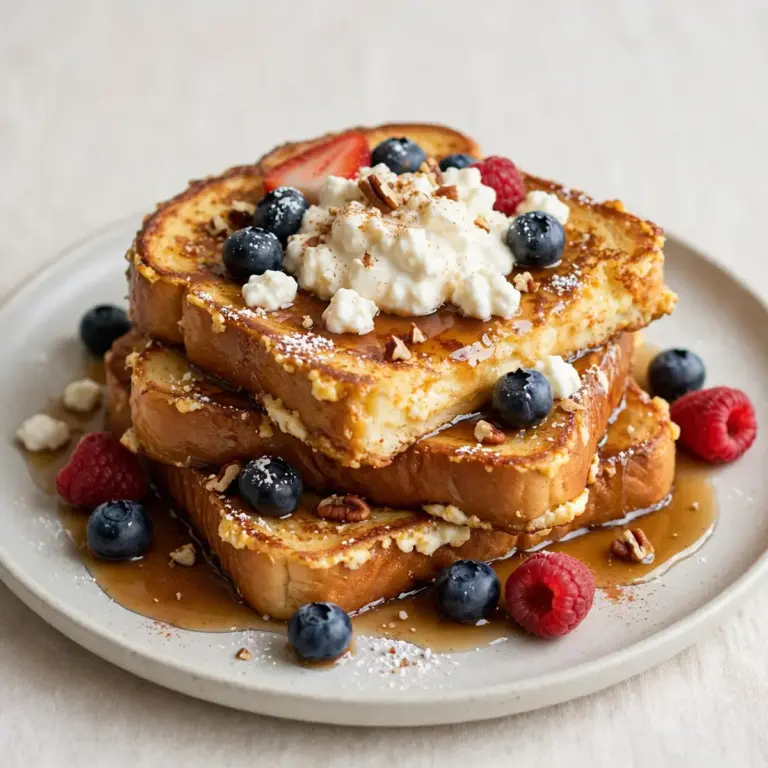 Protein French Toast mit Quark-Milch-Masse