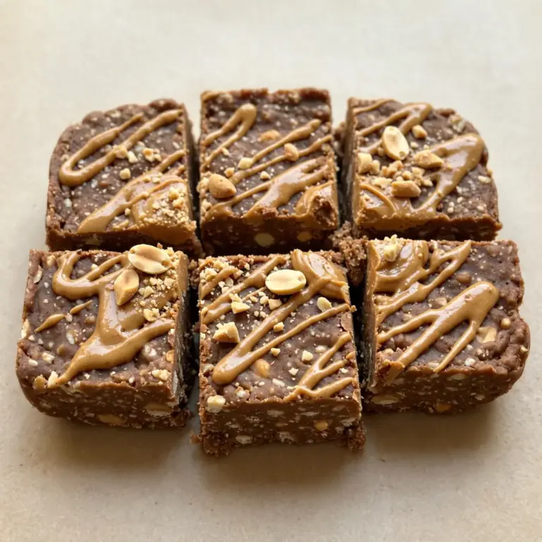 Protein-Fudge mit Erdnussbutter