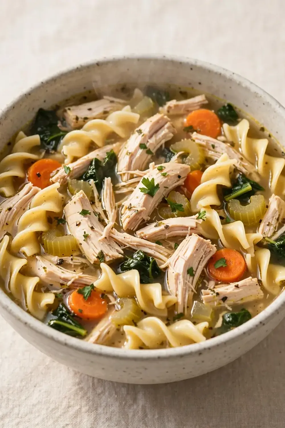 High-Protein Chicken Noodle Soup