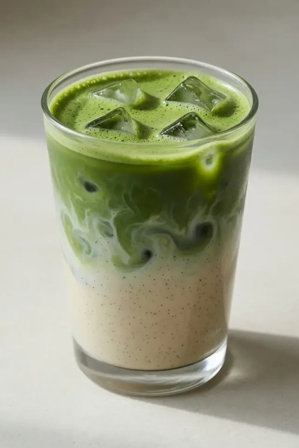 protein iced matcha latte vanille