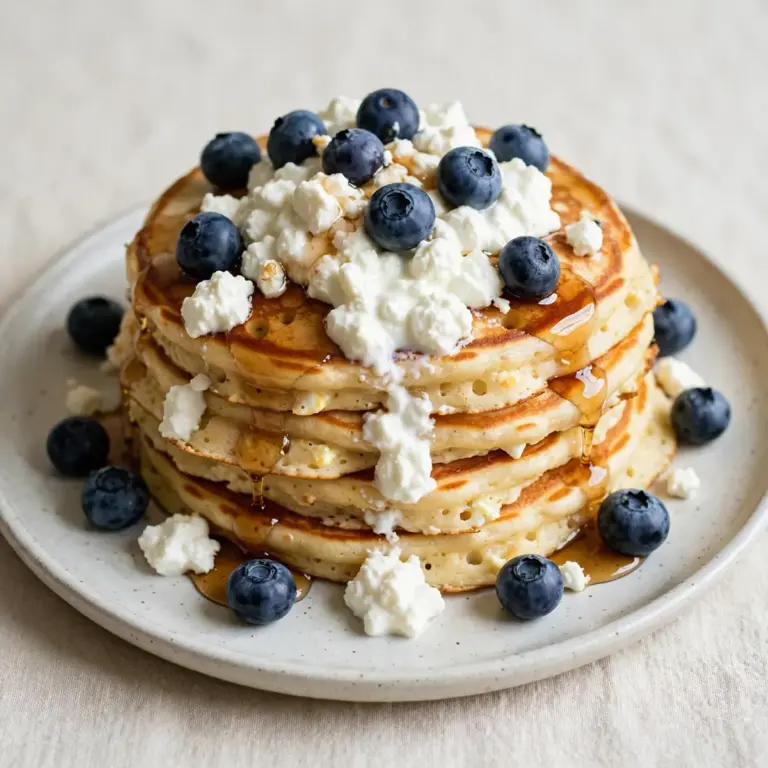 Protein-Pancakes mit Cottage Cheese