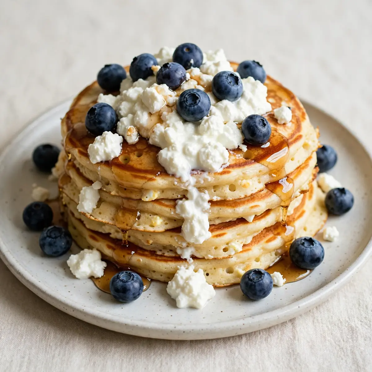 Protein-Pancakes mit Cottage Cheese