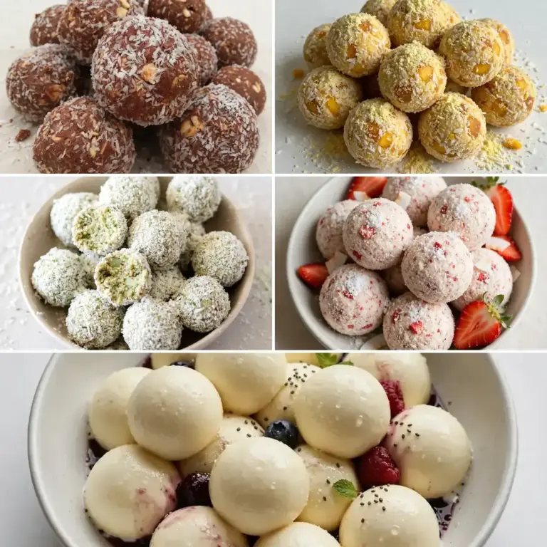 Proteinreiche Kokos-Protein-Bällchen