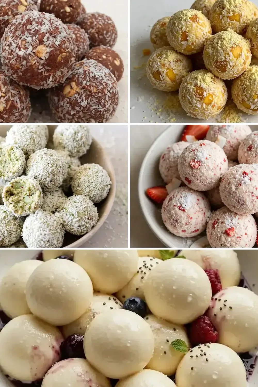 High-Protein Coconut Protein Bites