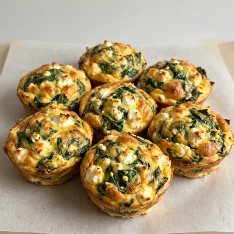 Proteinreiche Spinat-Feta-Ei-Muffins