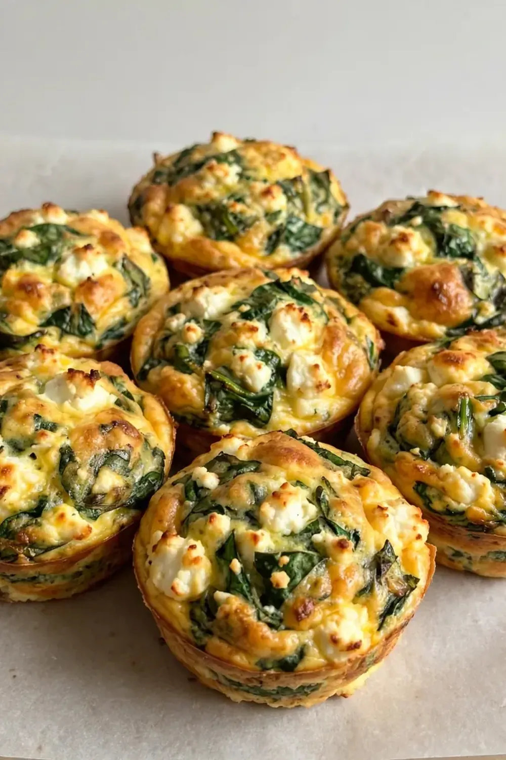High-Protein Spinach and Feta Egg Muffins