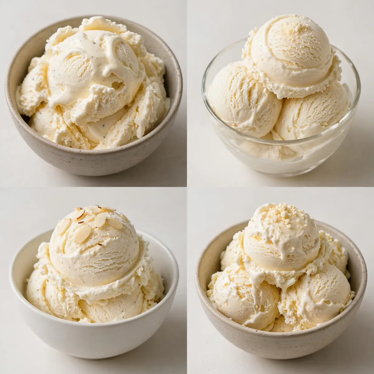 Proteinreiche Vanille-Protein-Eiscreme