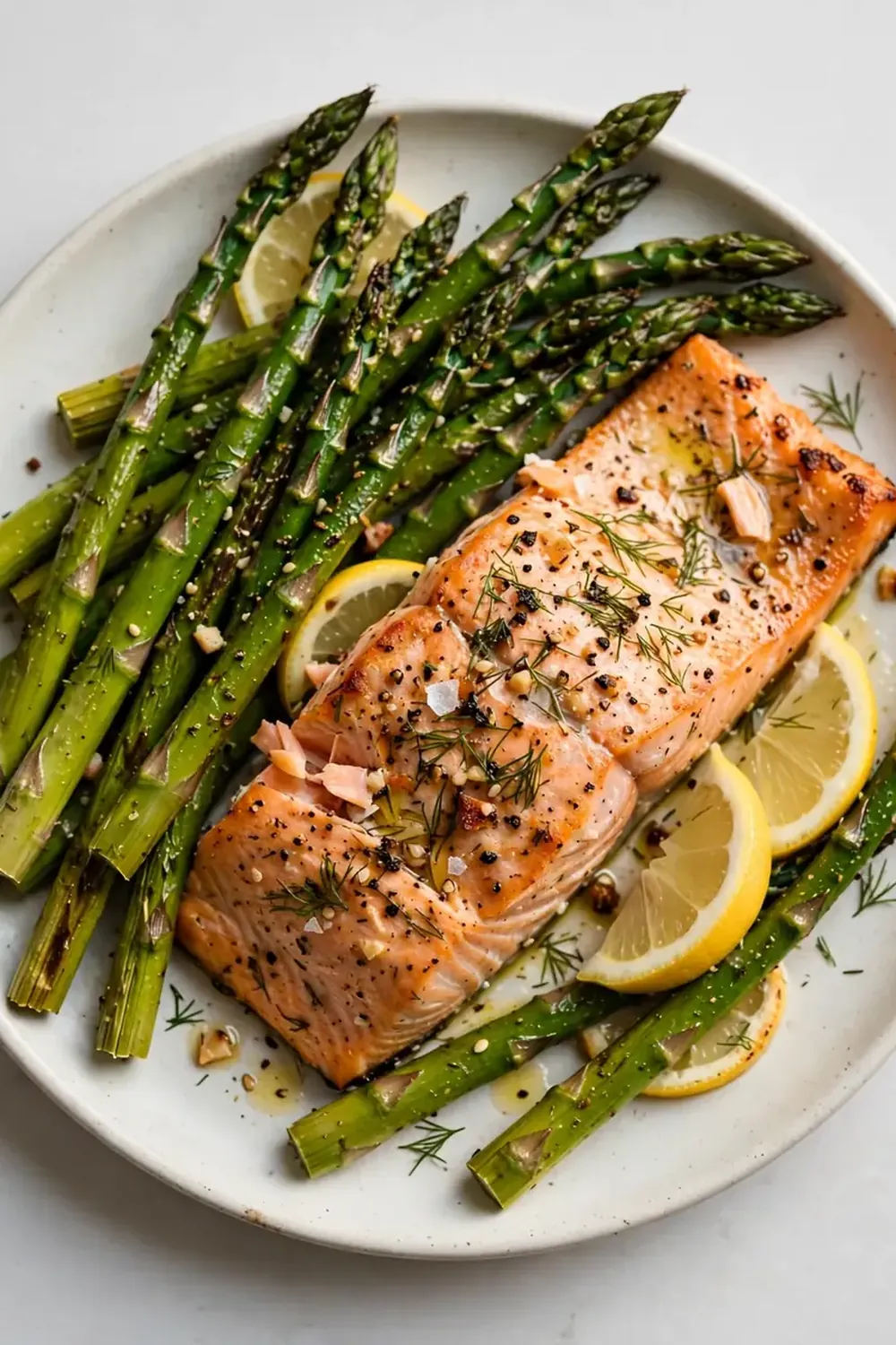 High-Protein Baked Salmon with Asparagus