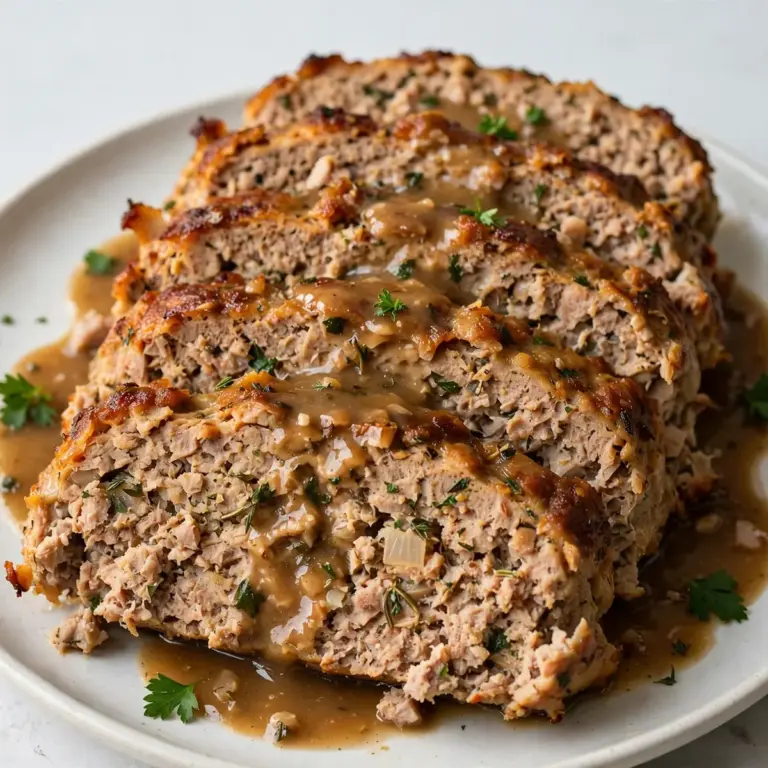 Proteinreicher Puten-Hackbraten