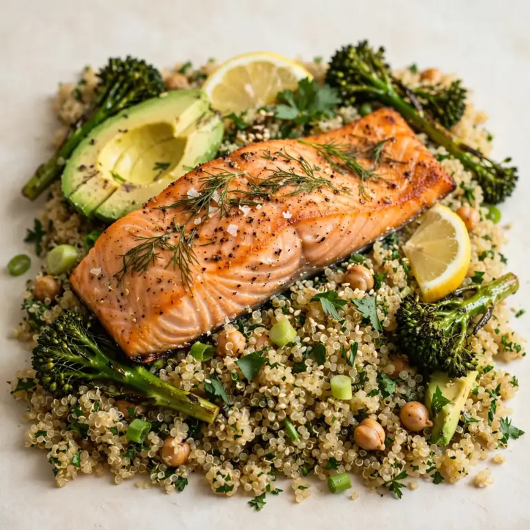 Proteinreiches Lachs-Quinoa-Meal-Prep