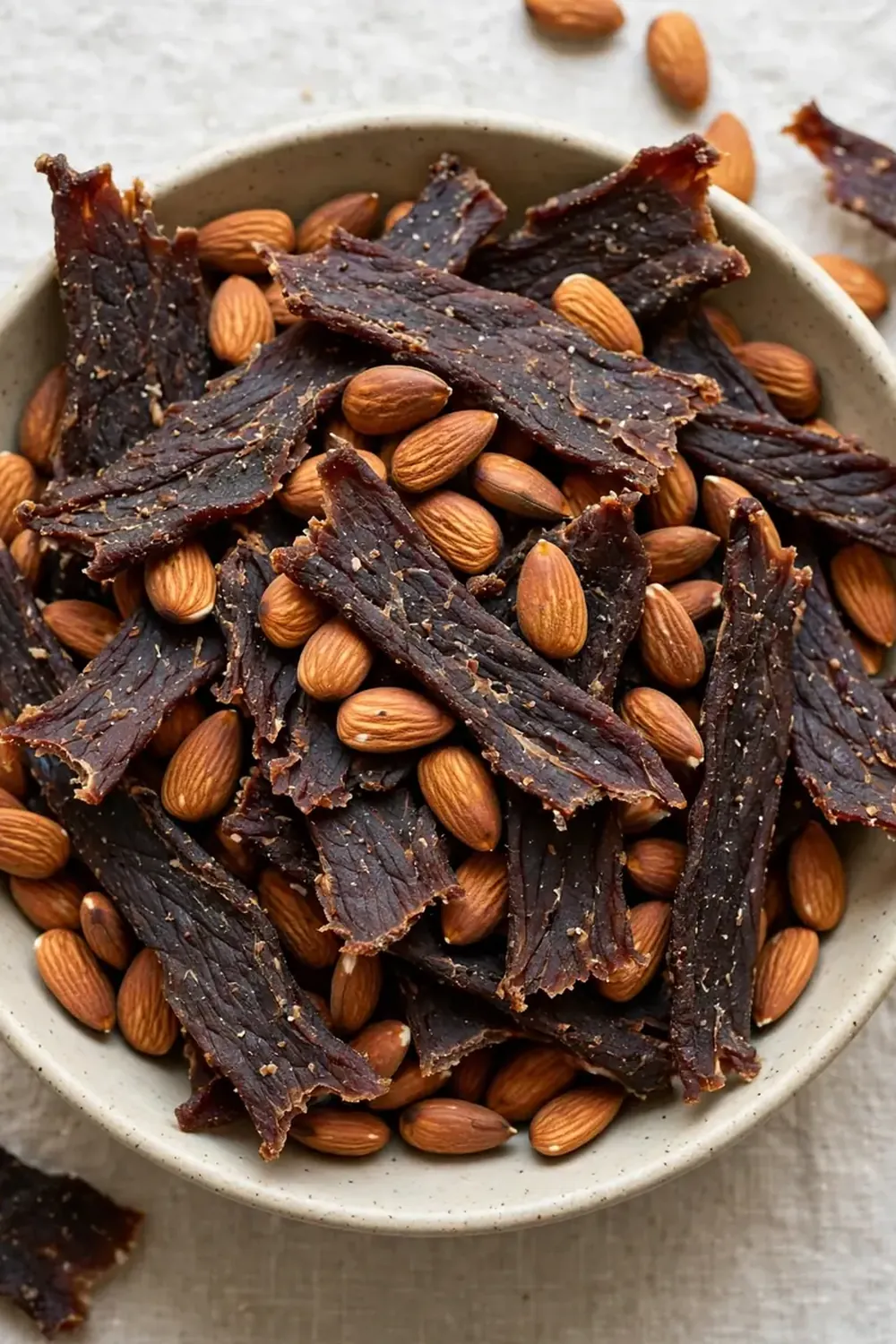 Beef Jerky and Almond Trail Mix