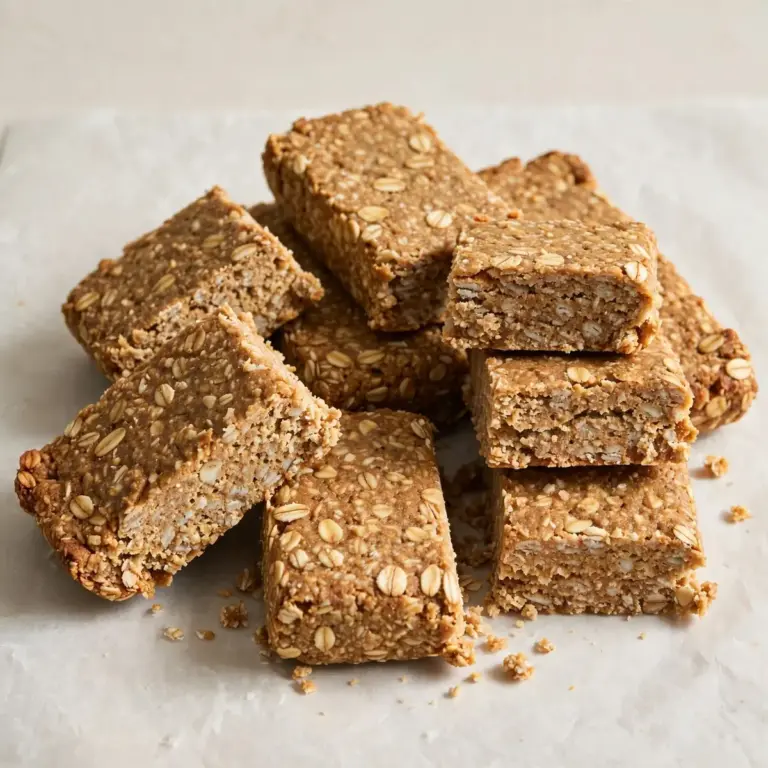 Selbstgemachte Proteinriegel mit Hafer und Molkenprotein