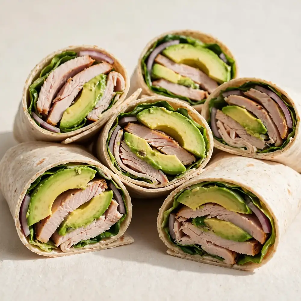 Turkey-Wraps mit Avocado