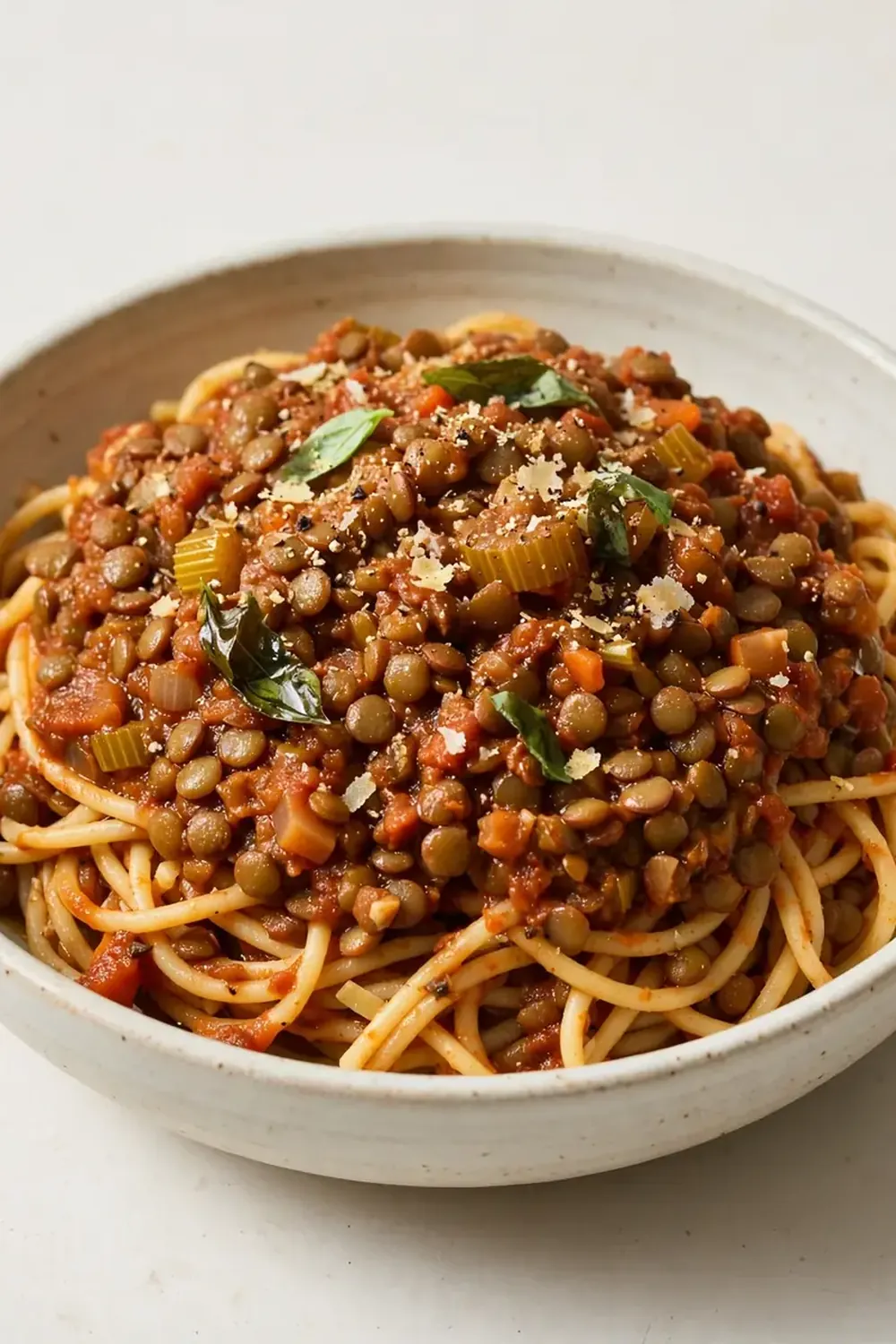 Vegan High-Protein Lentil Bolognese