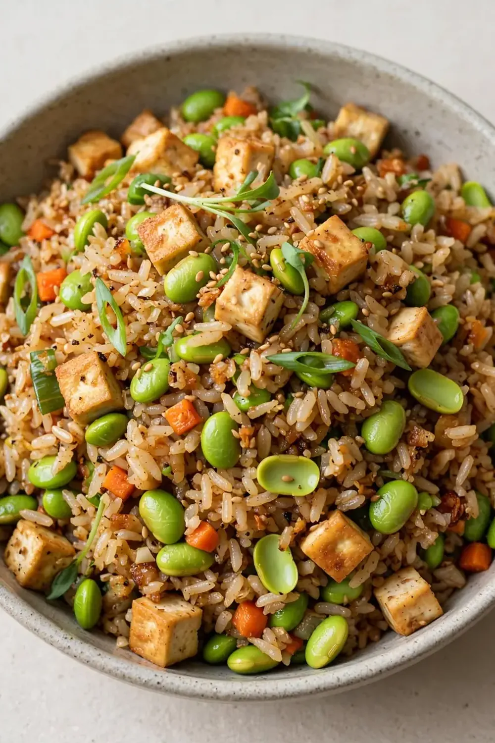Vegan High-Protein Edamame Fried Rice