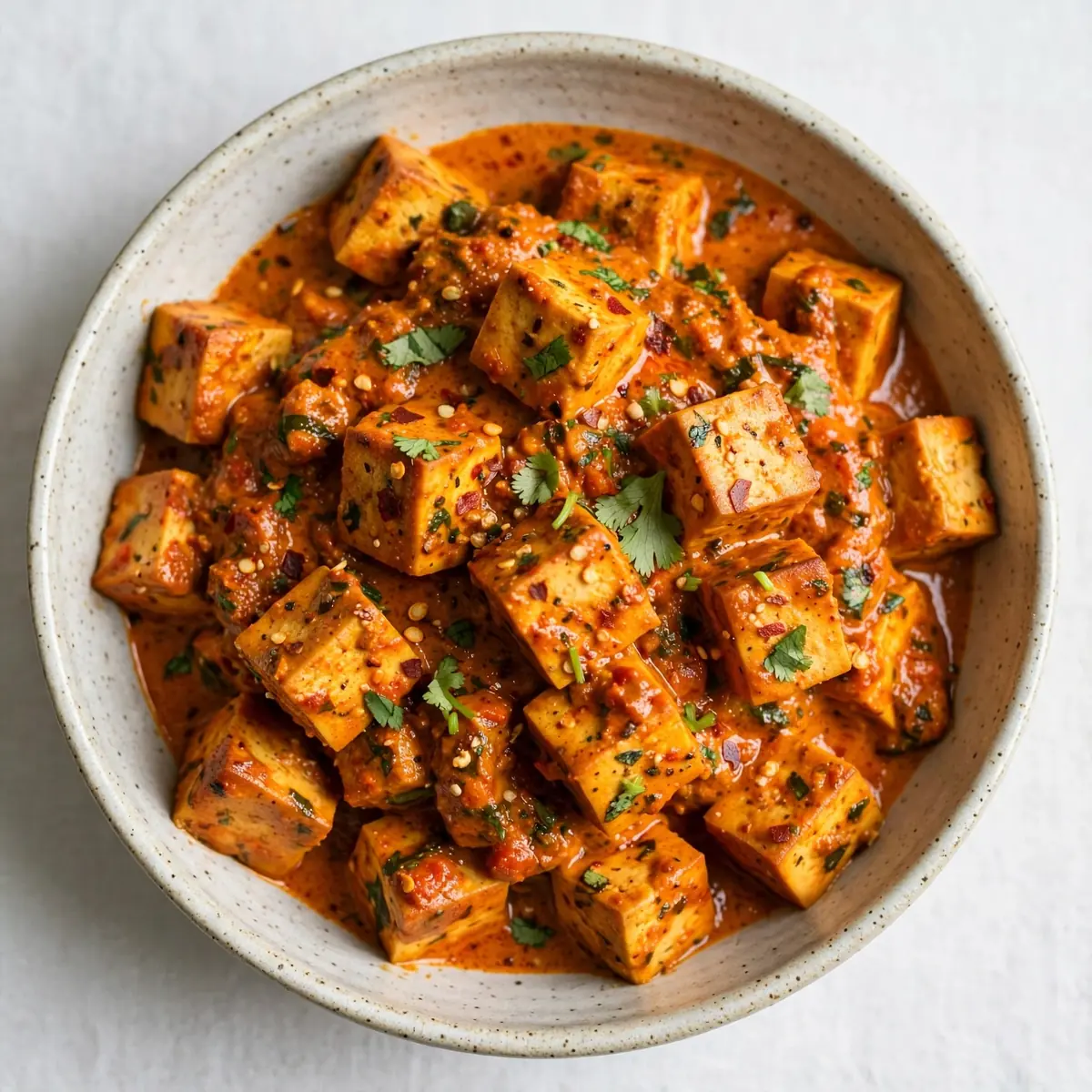 Veganes High-Protein Tofu Tikka Masala